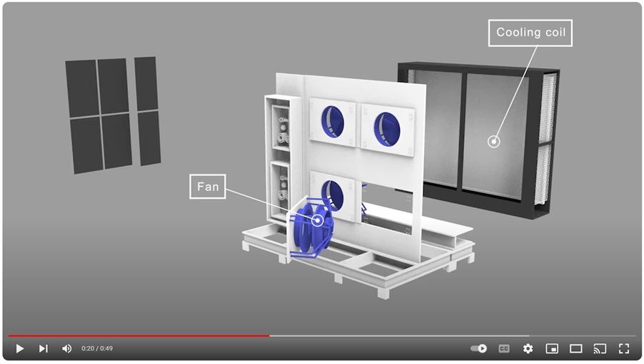Data Center Mechanical Animation - 3D Walkthrough